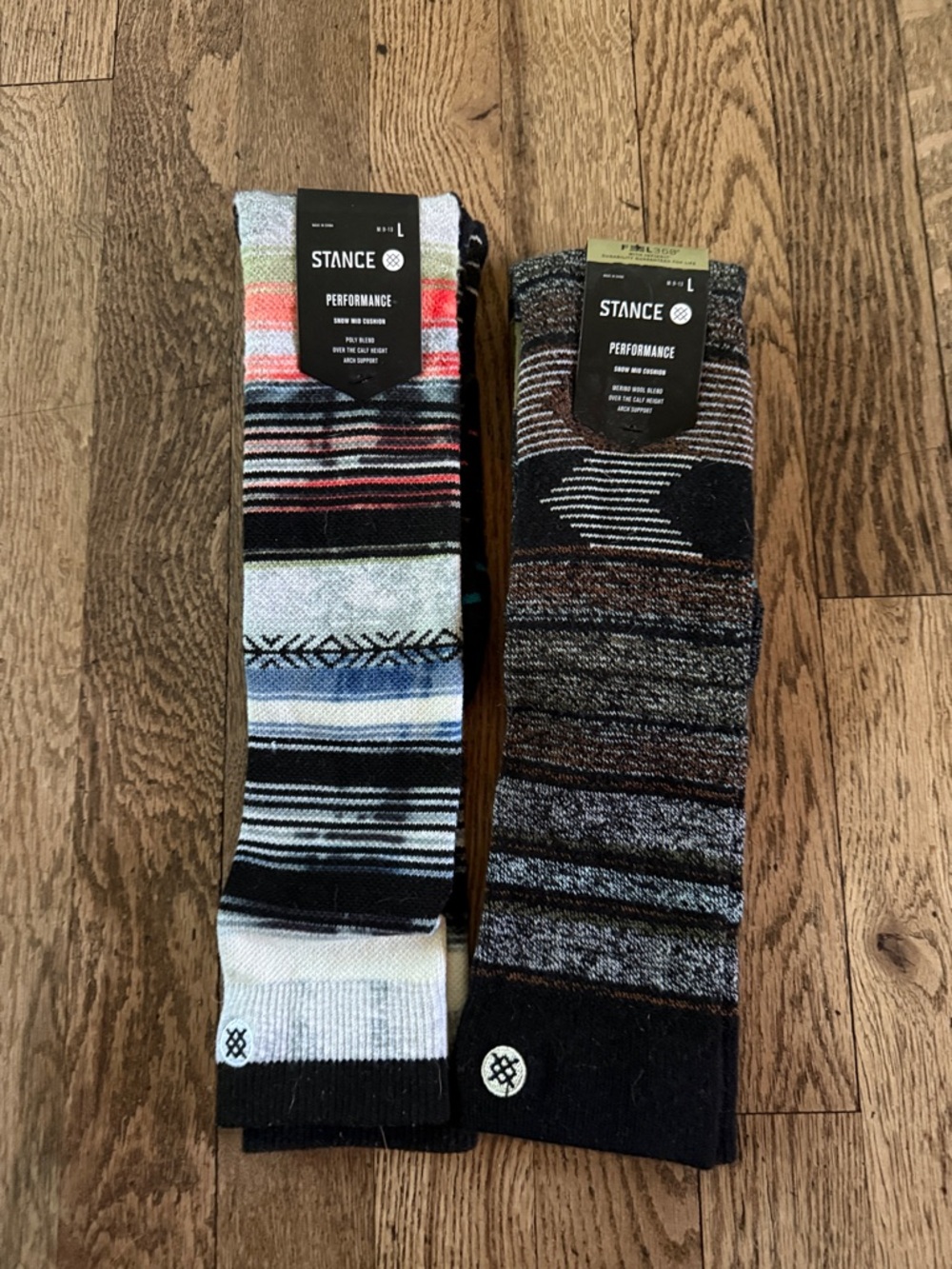 Stance Men’s Wool Over the Calf Socks New With Tags 2 Pair